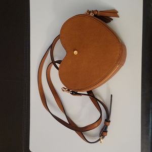 Lauren Conrad Heart Leather Look Crossbody Bag